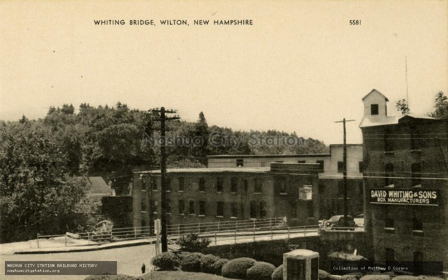 Postcard: Whiting Bridge, Wilton, New Hampshire